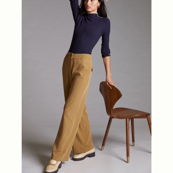 Anthropologie Pants - NWT anthropologie straight twill pants s